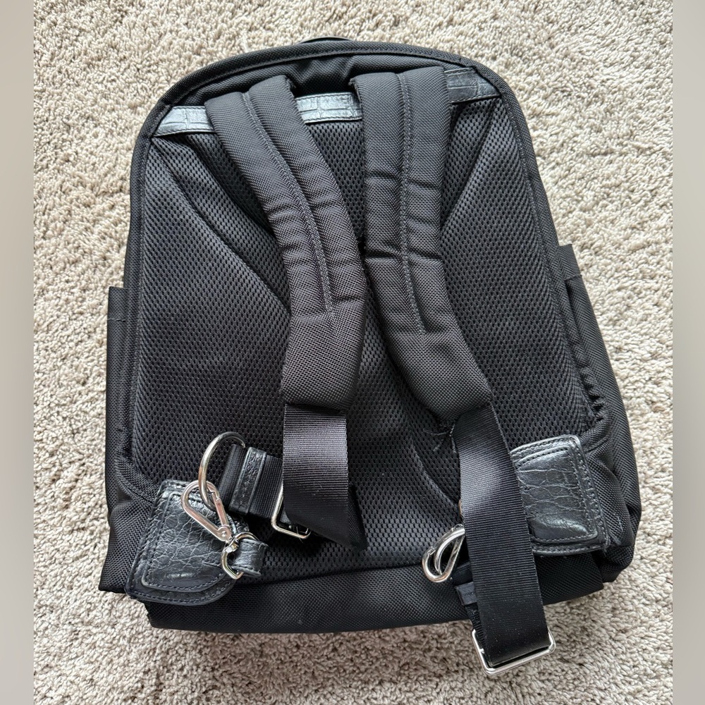 Tumi Black Nylon and Leather Backpack - Picture 6 of 10